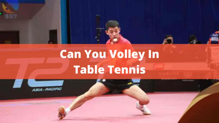 Can You Volley In Table Tennis? – Complete Guide In 2022