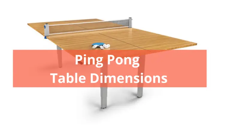 Ping Pong Table Dimensions – Correct Size Of Ping Pong Table